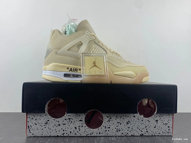 4 Retro HighQuality Off-White Sail Jordan 3858 CV9388-  1028